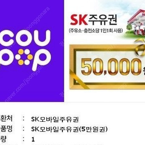 sk 주유권 5만원 판매