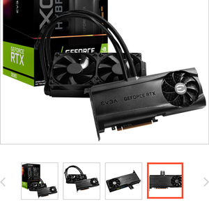 EVGA 지포스 RTX 3080 XC3 ULTRA HYBRID GAMING D6X 10GB LHR 수냉글카 판매합니다