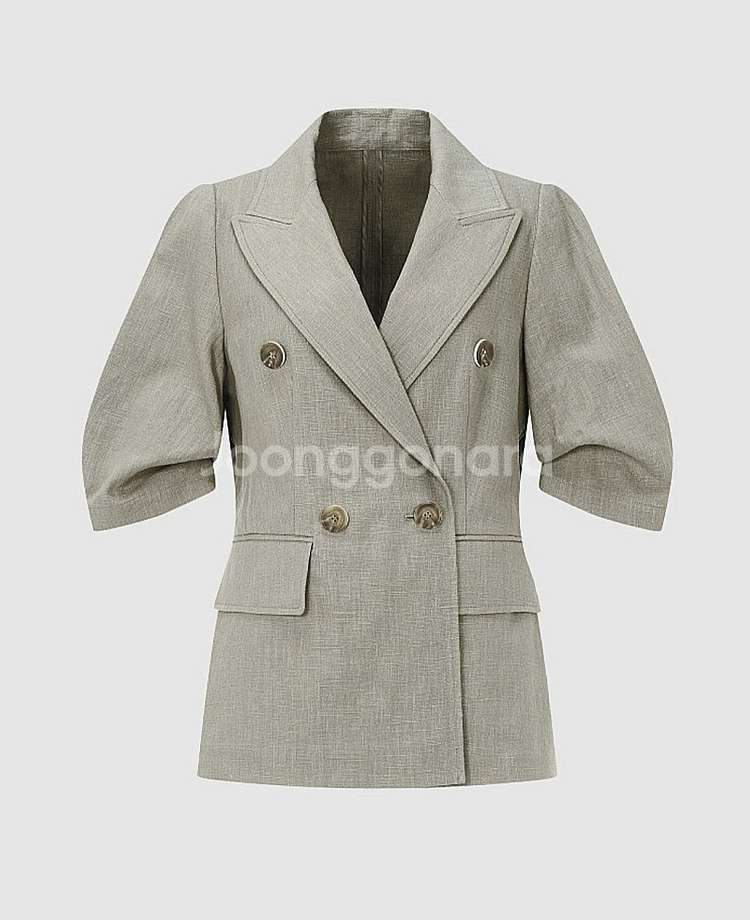 [새상품]보브(VOV)퍼프 슬리브 린넨 자켓(가격인하)--2