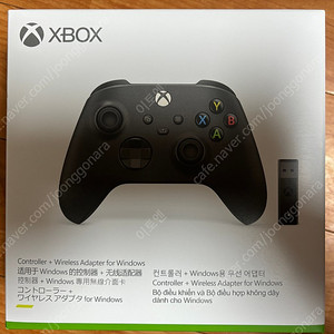 Xbox 무선 컨트롤러 카본 블랙 + 무선 블루투스 어댑터 미개봉
