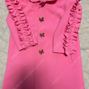 베베베베 핑크코트 자켓