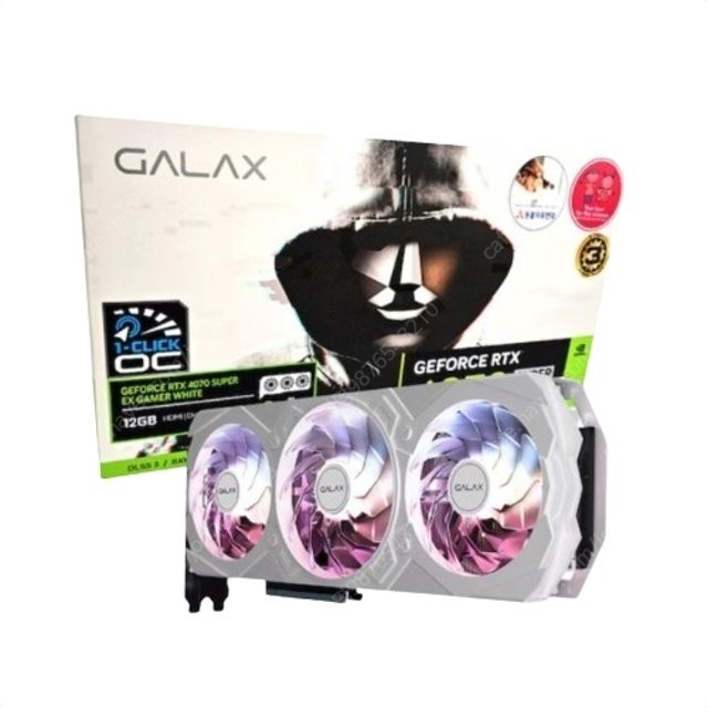 [판매] 갤럭시 GALAX 지포스 RTX 4070SUPER EX GAMER WHITE OC D6X 12GB 판매합니다