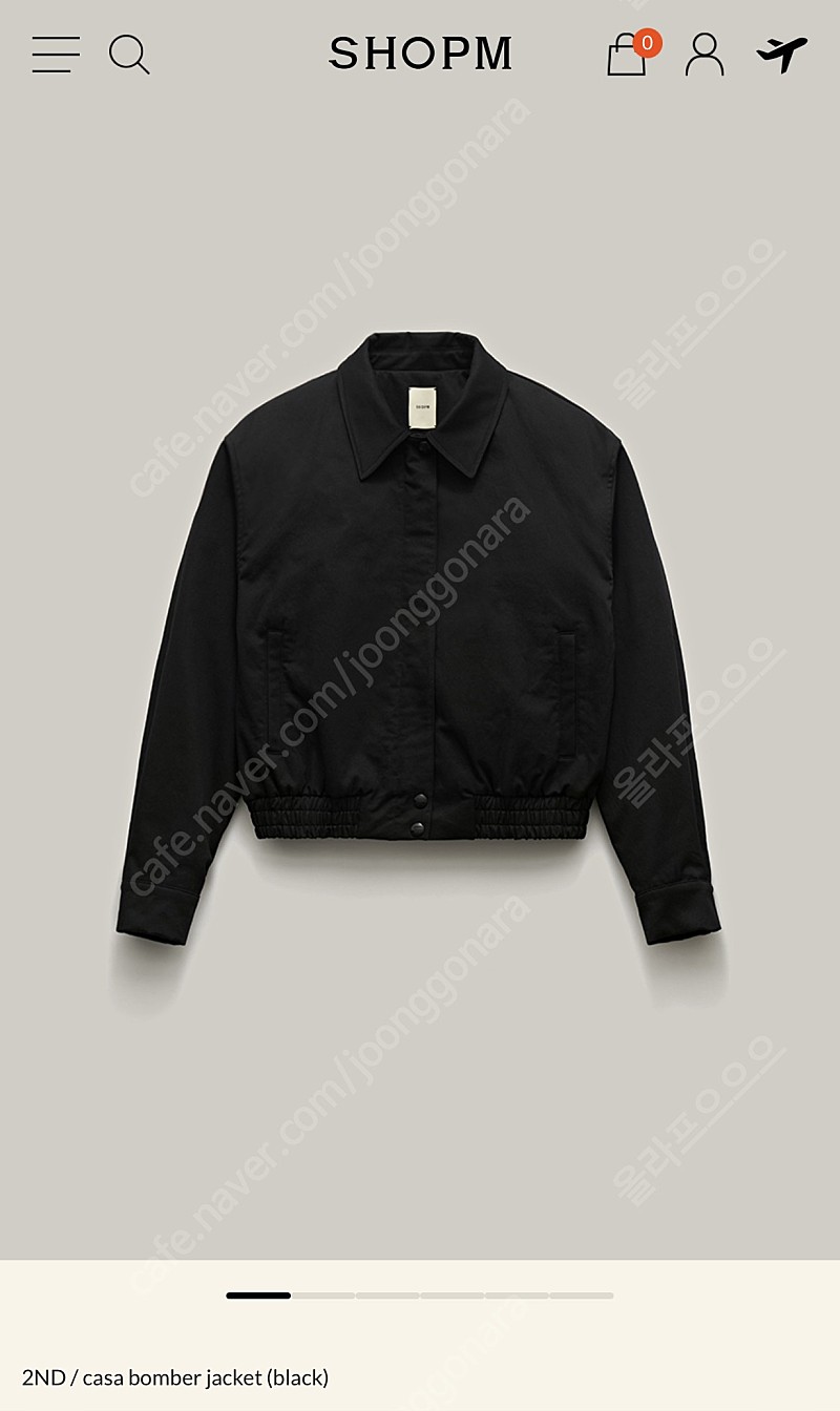 샵엠 봄버 보머 자켓 casa bomber jacket