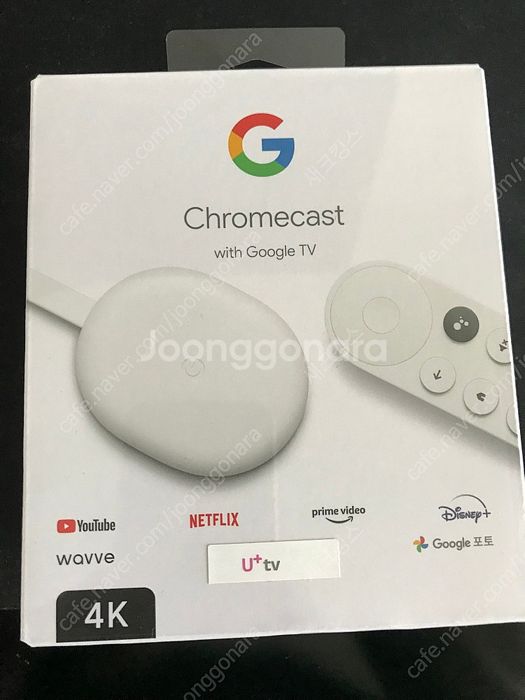 구글 크롬캐스트 4세대 4k 국내판 미개봉--0