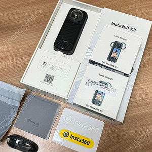인스타360 X3 판매 렌즈가더 새제품2박스 포함 (광주광역시)