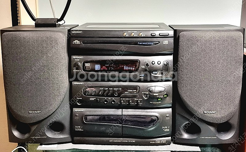 SHARP 샤프 빈티지 cd-k565 미니 컴포넌트 시스템 가격인하--0