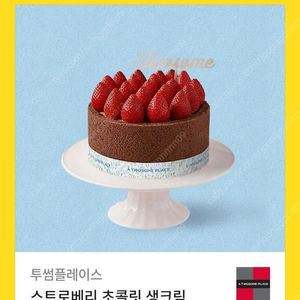 스트로베리 초콜릿 생크림 스초생 투썸 케이크