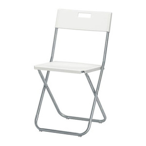 IKEA 이케아 GUNDE 군데 접의식 의자/ 간이의자 캠핑의자/ 화이트