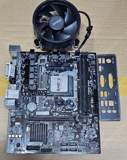 라이젠5-2400g + cf ab350m-hd + 쿨러--0