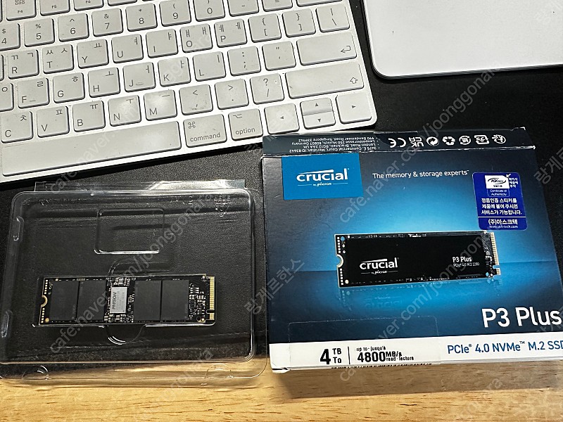 마이크론 크루셜 P3PLUS M.2 NVMe SSD 4TB