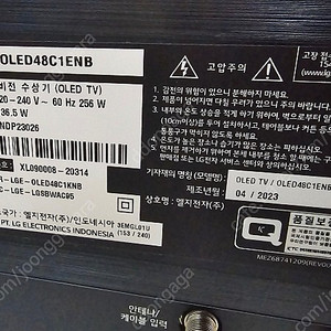 LG OLED 48C1ENB 팝니다.