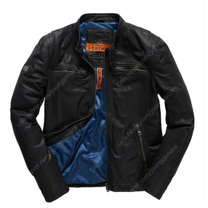 [SUPERDRY] 슈퍼드라이 리얼 레더 바이크 가죽 자켓 XL UK42 EU52