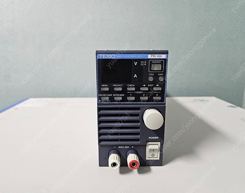 TEXIO 텍시오 PS6-66A 6V 66A 400W Regulated DC Power Supply 전원공급기