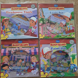 [잠수네] 만능 수리공 매니(HANDY MANNY) 팝업북 ,cd(새제품), dvd 총 7종