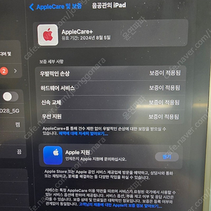 애플케어 24.8.5)아이패드 에어5 셀룰러 256GB 팝니다
