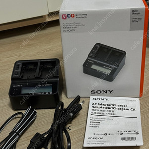 소니[sony] 충전기 AC-VQV10 (3회사용)