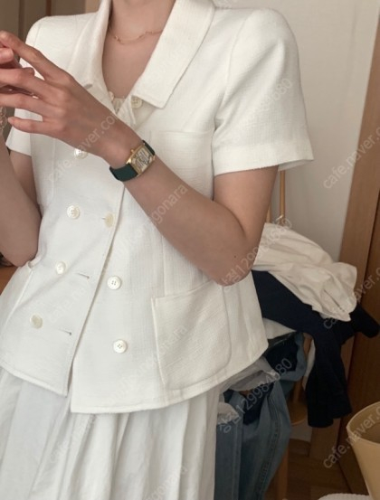 모네마켓 모네마켓 피코 화이트 트위드 자켓 이미지