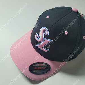 새상품)삼성라이온즈 플랙스핏 모자 밴드형 모자 58~60cm (XL) 핑크, 택포 15,000원