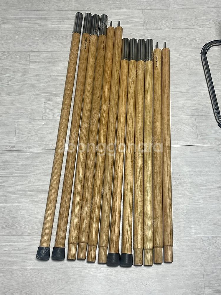 양산고무신 슈리케이프(베이지) 타프 + 우드 폴대 세트(270 / 240)--1