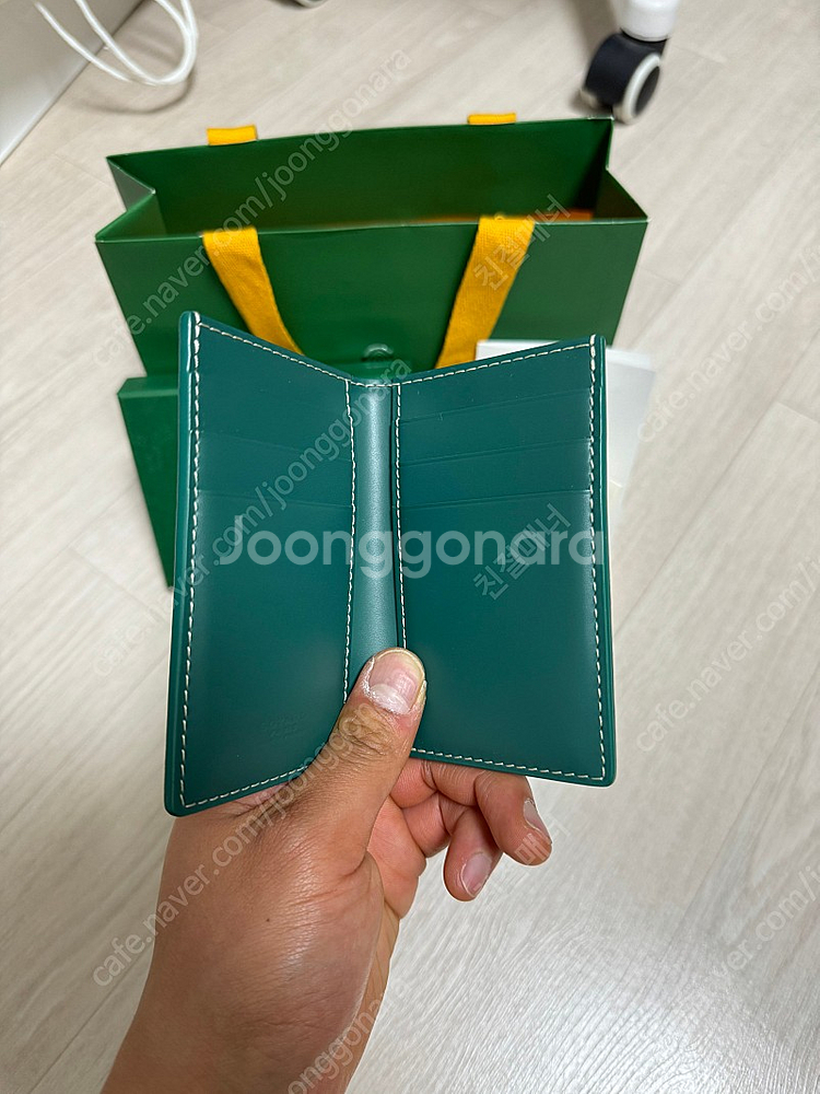[새상품] 고야드 생피에르 그린 카드지갑 팝니다.--6
