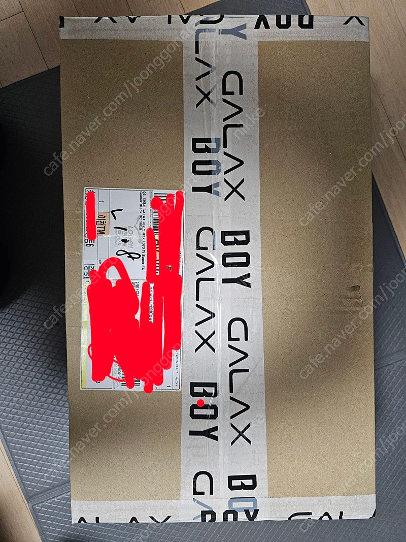 갤럭시 GALAX 지포스 RTX 4070 ti super ex gamer black OC 16GB (미개봉) 택포 103만