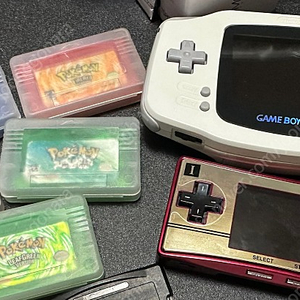 GBA 포켓몬 북미판 알팩 + 미크로 마리오에디션 + GBA 북미정품 기기 (일괄우선)