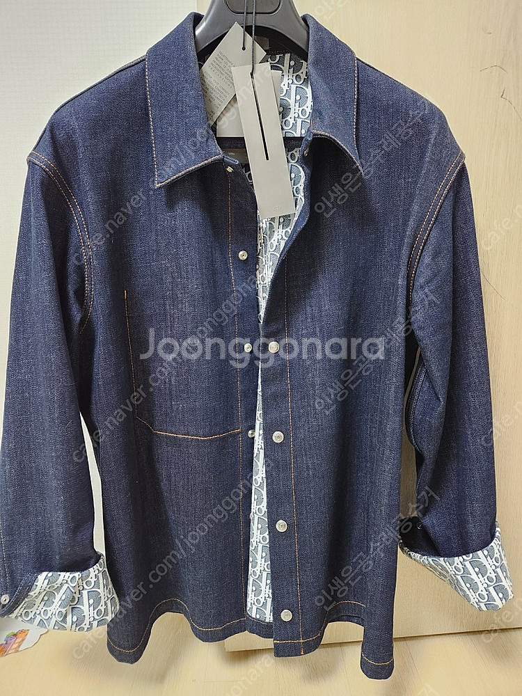 디올 오블리크 데님오버셔츠--0