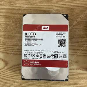 WD RED PLUS 8TB 하드 디스크 HDD 나스 및 백업용