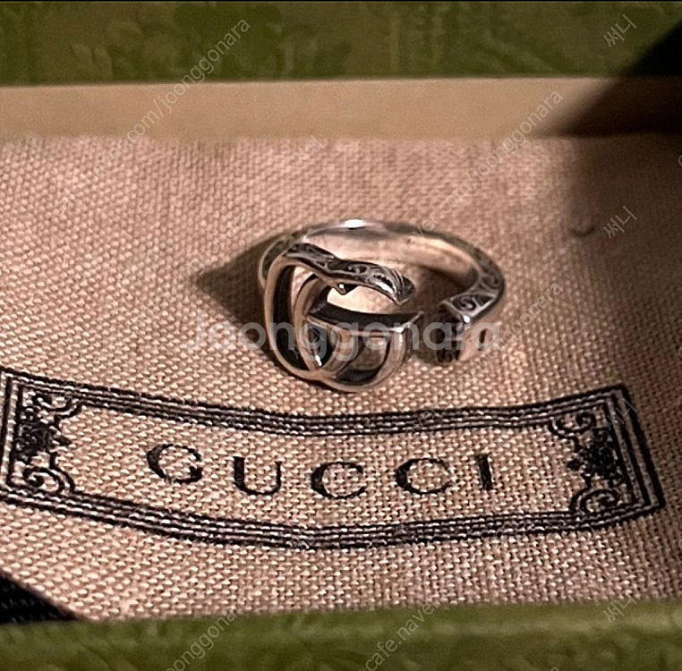 구찌 더블 G 키 반지 10호 (정품,45만-20만) 택포--1