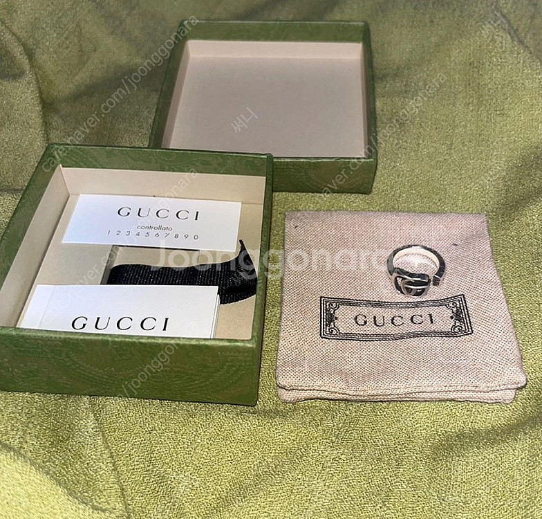 구찌 더블 G 키 반지 10호 (정품,45만-20만) 택포--2