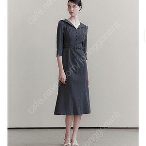 플로움원피스 Classic Sailor Collar Dress 그레이 S사이즈