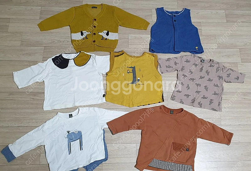 모이몰른,가디건,니트,티셔츠,90사이즈,100사이즈--3