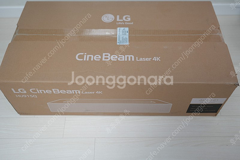 Lg 시네빔 hu915qe 4k 초단초점 빔프로젝터--0