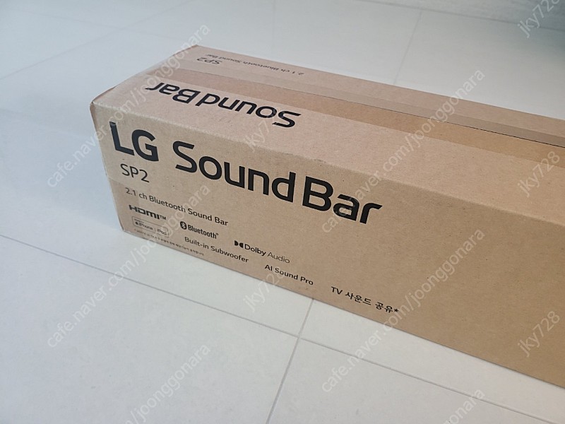 LG SP2 사운드바 미개봉 판매합니다