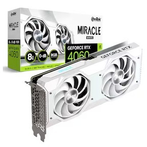 [미개봉 새상품] 이엠텍 RTX 4060 MIRACLE WHITE D6 8GB 그래픽카드