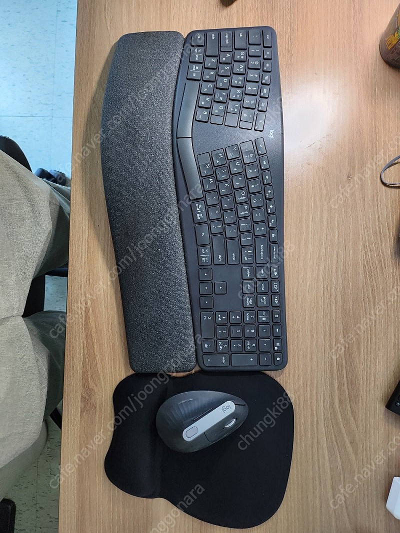 로지텍 ergo k860 무선키보드+mx버티칼 마우스