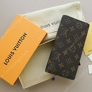 [Louis Vuitton] 루이비통 모노그램 브라짜 월릿 장지갑 브라운