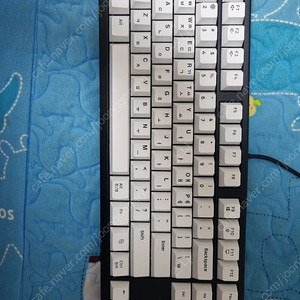 체리 G80-3000S TKL 화이트 키캡 청축 급처로 팝니다