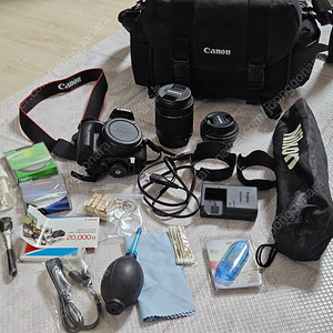 캐논 eos 100d 카메라,렌즈 두개,sd카드8기가