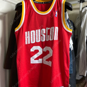 아디다스 NBA 휴스턴 로케츠 하드우드 클래식 유니폼 져지 클라이드 드렉슬러 마킹