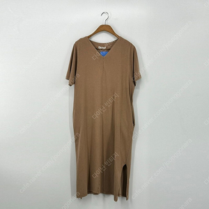 브이넥 롱 원피스 (F size / BROWN)