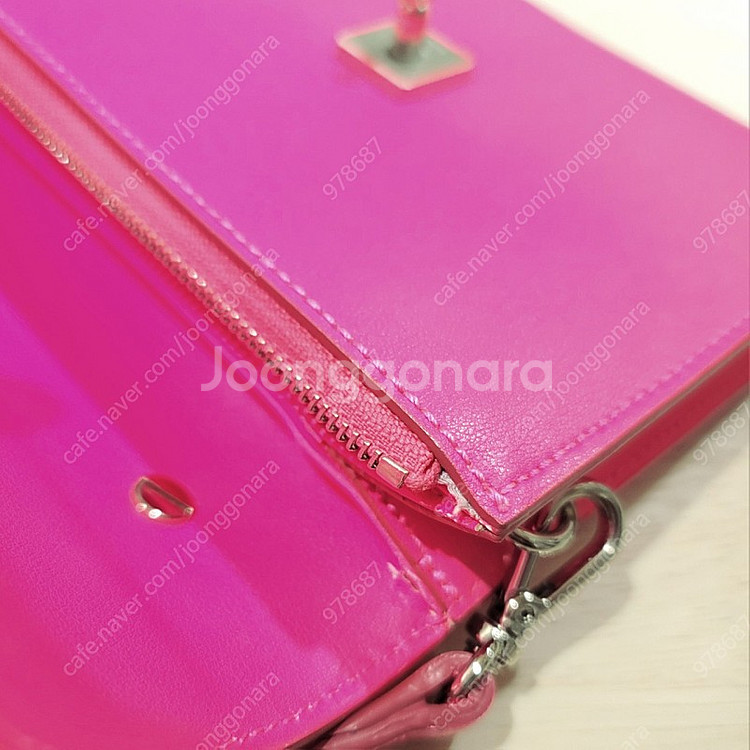 분크 핑크럭스 크로스 체인 토트 포인트 백--3