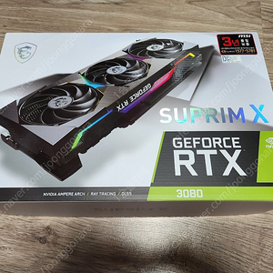 MSI RTX3080 슈프림 10G 팝니다. (흡연X 채굴X)