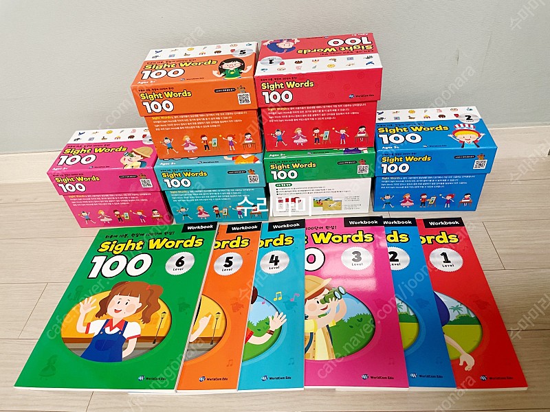 사이트워즈 100, 사이트워드 100, Sight words 100 1-6 카드, 워크북 전구성 새제품