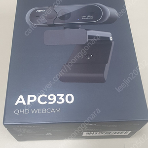 [미개봉 새상품] 앱코 APC930 QHD 웹캠 화상카메라 PC캠 방송용 캠 (블랙) 팝니다.