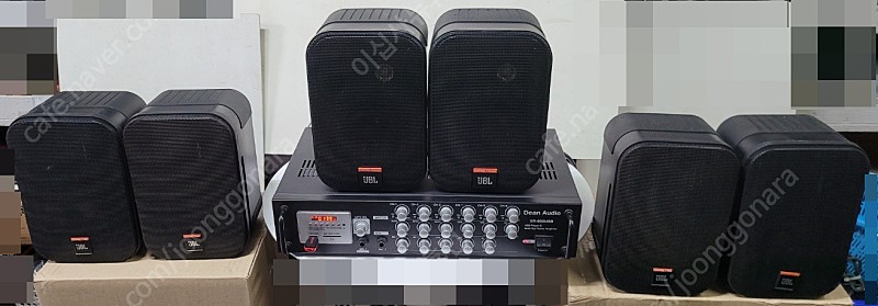 6채널앰프 1대 jbl 스피커 6개 팝니다