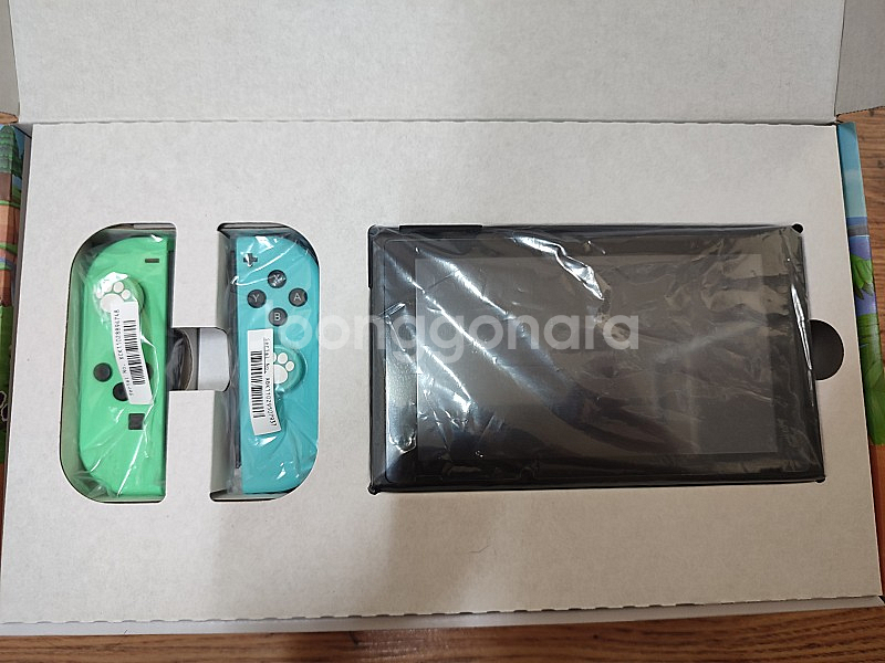 닌텐도 스위치 동물의 숲 에디션(풀박,신형) + 링피트 + 파우치--0