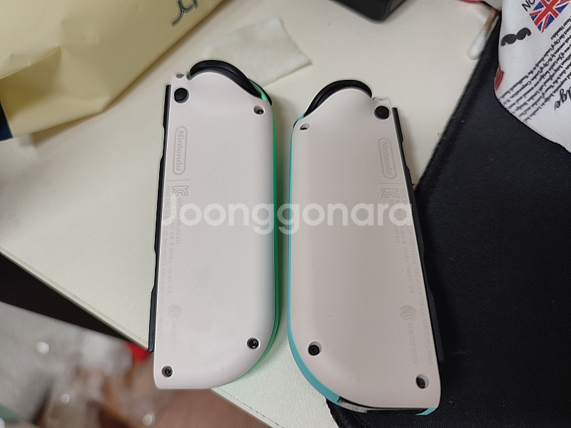 닌텐도 스위치 동물의 숲 에디션(풀박,신형) + 링피트 + 파우치--2