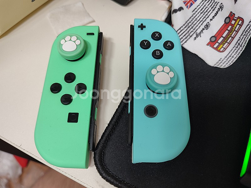 닌텐도 스위치 동물의 숲 에디션(풀박,신형) + 링피트 + 파우치--3