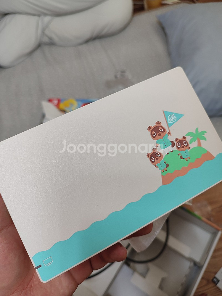 닌텐도 스위치 동물의 숲 에디션(풀박,신형) + 링피트 + 파우치--4